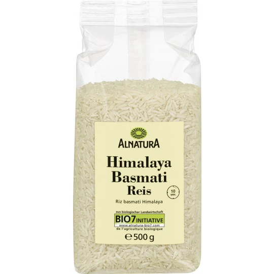 Alnatura Bio Himalaya Basmati Reis Weiß 500G 1 Alnatura Bio Himalaya Basmati Reis Weiß 500G