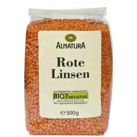 Alnatura Bio Rote Linsen 500G 1 Alnatura Bio Rote Linsen 500G
