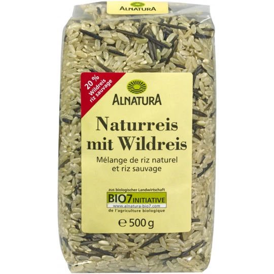 Alnatura Bio Naturreis Mit Wildreis 500G 1 Alnatura Bio Naturreis Mit Wildreis 500G
