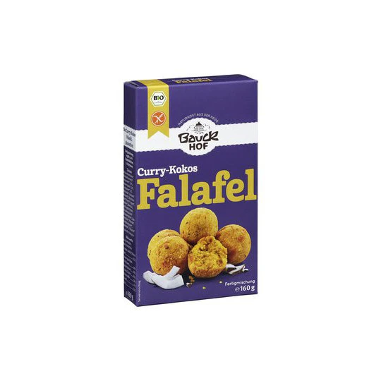 Bauckhof Bio Curry-Kokos Falafel 160G 1 Bauckhof Bio Curry-Kokos Falafel 160G