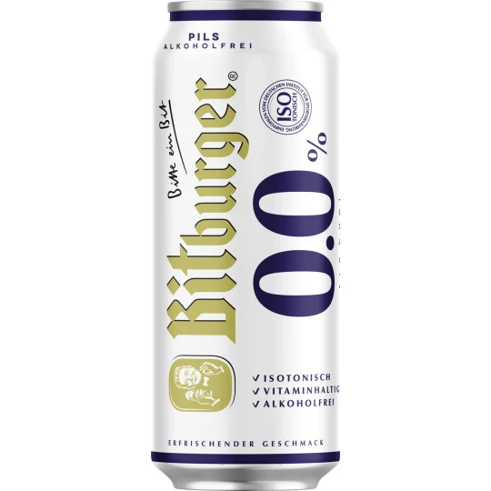 Bitburger 0,0% Alkoholfrei 0,5L 1 Bitburger 0,0% Alkoholfrei 0,5L