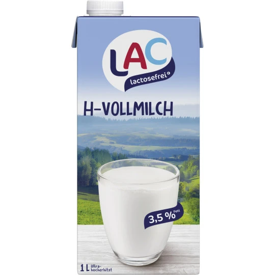 Lactosefrei H-Vollmilch 3,5% 1L 1 Lactosefrei H-Vollmilch 3,5% 1L