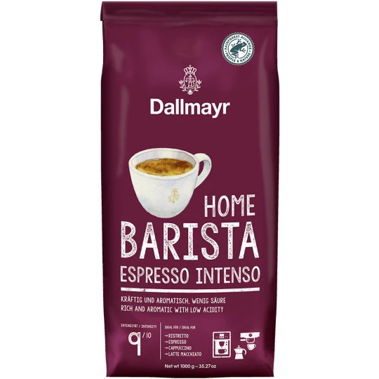 Dallmayr Home Barista Espresso Intenso Ganze Bohne 1KG 1 Dallmayr Home Barista Espresso Intenso Ganze Bohne 1KG