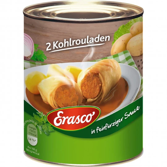 Erasco 2 Kohlrouladen 800G 1 Erasco 2 Kohlrouladen 800G
