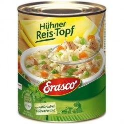 Erasco Hühner Reis-Topf Mit Hühnerbrühe 800G
