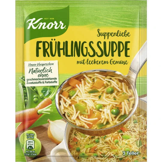 Knorr Suppenliebe Frühlingssuppe 62G 1 Knorr Suppenliebe Frühlingssuppe 62G