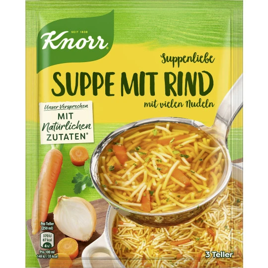 Knorr Suppenliebe Suppe Mit Rind 76G 1 Knorr Suppenliebe Suppe Mit Rind 76G