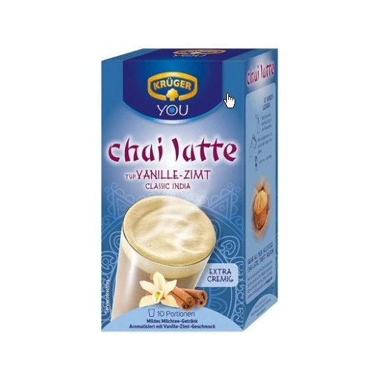 Krüger Chai Latte Classic India Typ Vanille-Zimt 10ST 250G 1 Krüger Chai Latte Classic India Typ Vanille-Zimt 10ST 250G