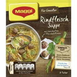 Maggi Für Genießer Rindfleisch Suppe Ergibt 750ML