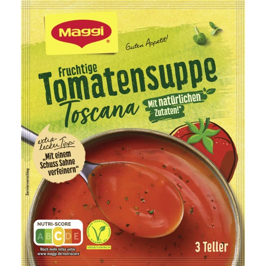 Maggi Guten Appetit Fruchtige Tomatensuppe Toscana Ergibt 750ML 1 Maggi Guten Appetit Fruchtige Tomatensuppe Toscana Ergibt 750ML