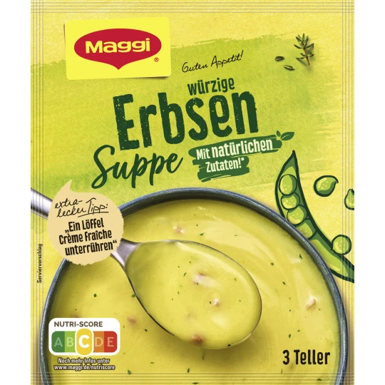 Maggi Guten Appetit Würzige Suppe Erbsen Ergibt 750ML 1 Maggi Guten Appetit Würzige Suppe Erbsen Ergibt 750ML