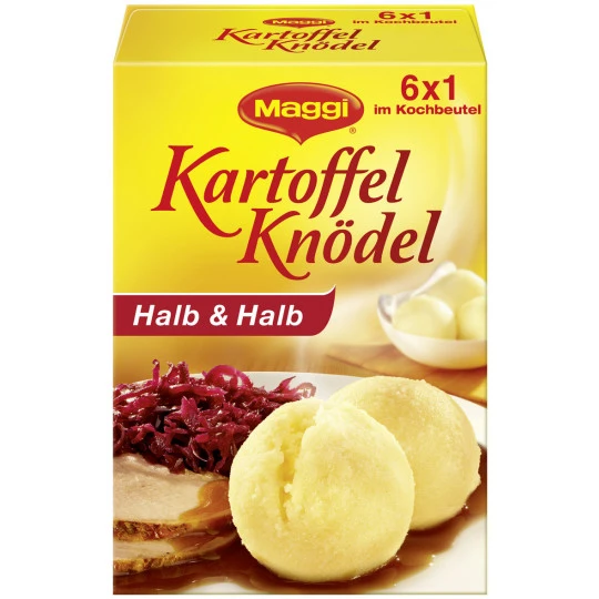 Maggi Kartoffel Knödel Halb & Halb Im Kochbeutel 200G 1 Maggi Kartoffel Knödel Halb & Halb Im Kochbeutel 200G