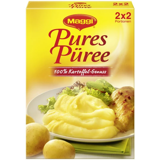 Maggi Pures Püree 100% Kartoffel-Genuss 2x 60G 1 Maggi Pures Püree 100% Kartoffel-Genuss 2x 60G