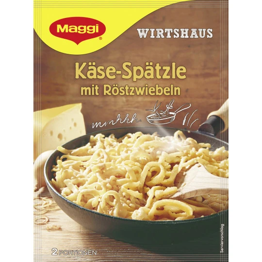 Maggi Wirtshaus Käse-Spätzle Mit Röstzwiebeln 119G 1 Maggi Wirtshaus Käse-Spätzle Mit Röstzwiebeln 119G