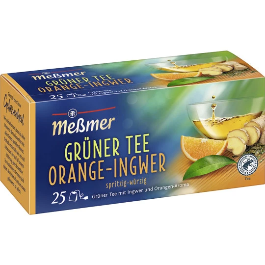 Meßmer Grüner Tee Orange Ingwer 25ST 43,8G 1 Meßmer Grüner Tee Orange Ingwer 25ST 43,8G