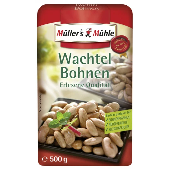 Müller's Mühle Wachtel Bohnen 500G 1 Müller's Mühle Wachtel Bohnen 500G