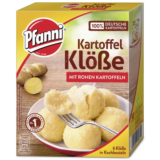 Pfanni Kartoffel Klöße Mit Rohen Kartoffeln Für 6 Stück 200G 1 Pfanni Kartoffel Klöße Mit Rohen Kartoffeln Für 6 Stück 200G