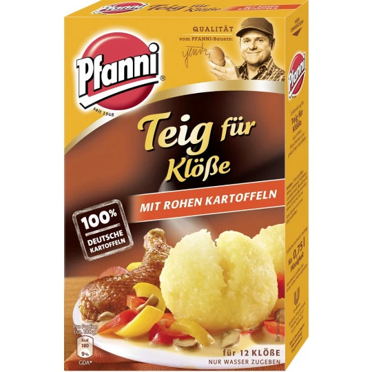 Pfanni Teig Für Klöße Mit Rohen Kartoffeln Für 12 Stück 330G 1 Pfanni Teig Für Klöße Mit Rohen Kartoffeln Für 12 Stück 330G